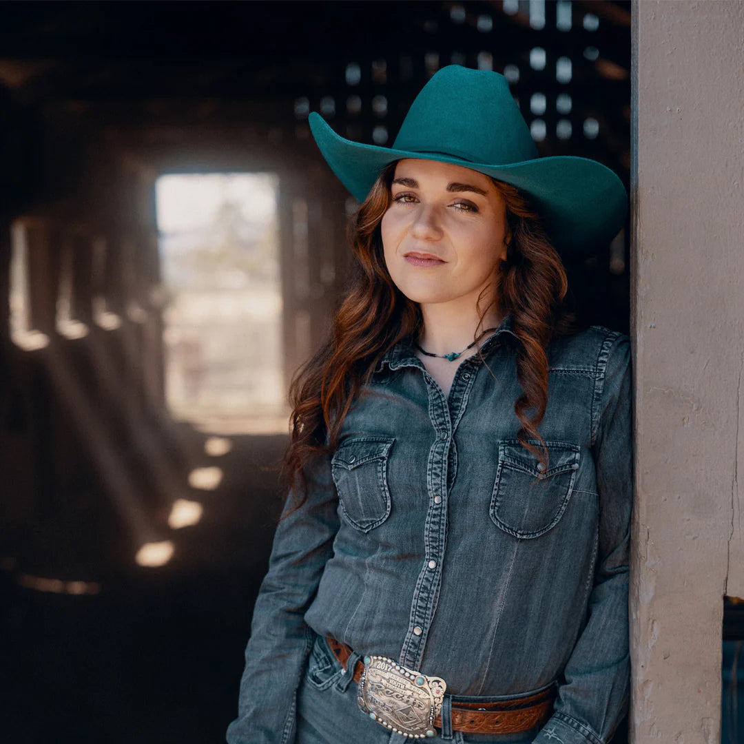 THE COWGIRL HAT TURQUOISE CWCWHT-7242TQ