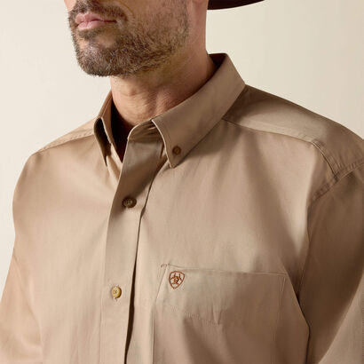 10000505 MNS SOLID TWILL CLASSIC FIT SHIRT
