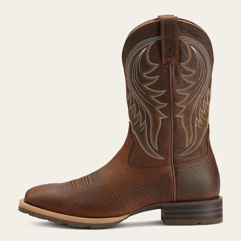 10014070 ARIAT MNS BOOTS HYBRID RANCHER BOO-BROWN OILED