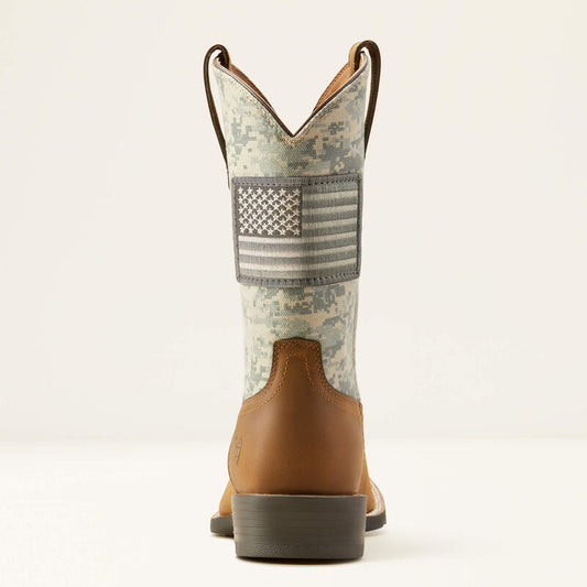 10023359 ARIAT MNS BOOTS SPORT PATRIOT CAMO-BROWN