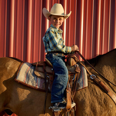 10023450 B5 SLIM STRETCH LEGACY STACKABLE STRAIGHT LEG JEAN ARIAT BOYS