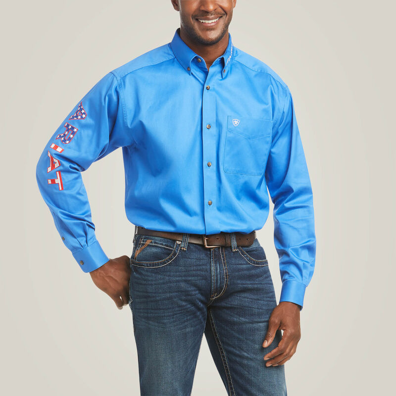 10036179 TEAM LOGO TWILL CLASSIC FIT SHIRT