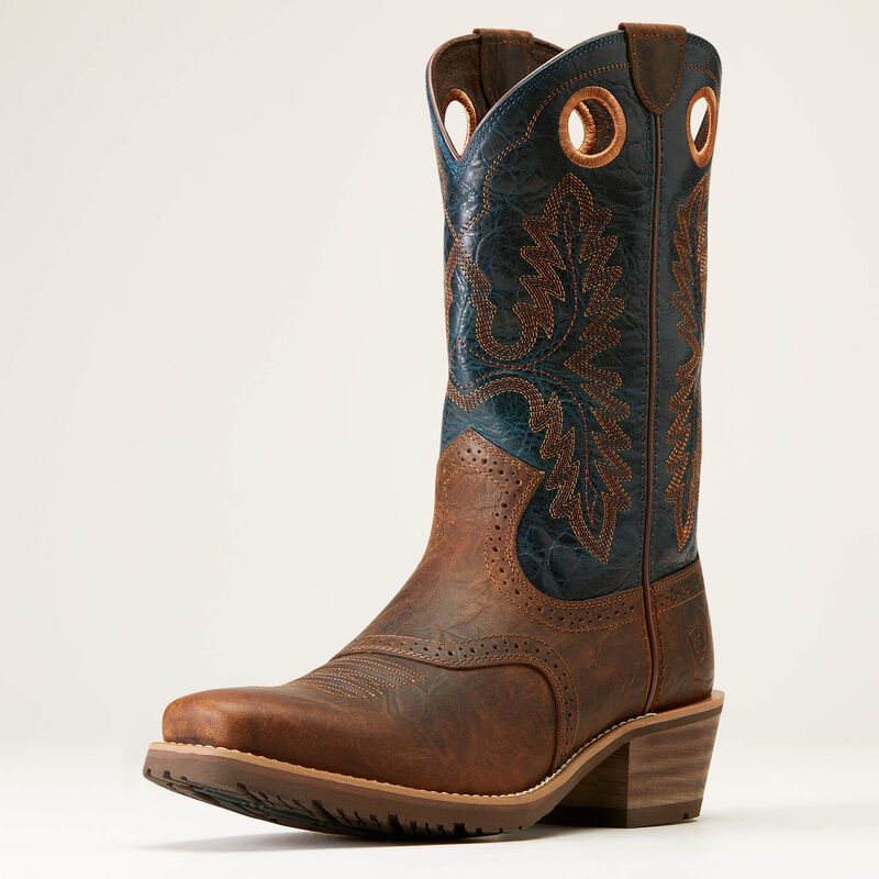 10046831 ARIAT HYBRID ROUGHSTOCK BOOT-FIERY BROWN BOOTS