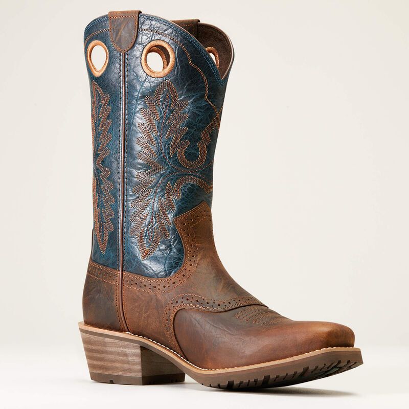 10046831 ARIAT HYBRID ROUGHSTOCK BOOT-FIERY BROWN BOOTS