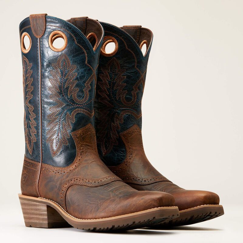 10046831 ARIAT HYBRID ROUGHSTOCK BOOT-FIERY BROWN BOOTS