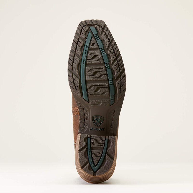 10046831 ARIAT HYBRID ROUGHSTOCK BOOT-FIERY BROWN BOOTS