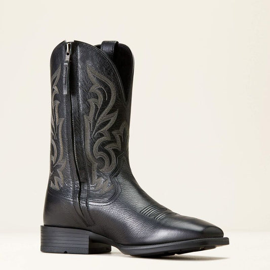 10046852 ARIAT MNS SLIM ZIP ULTRA-BLACK BOOTS