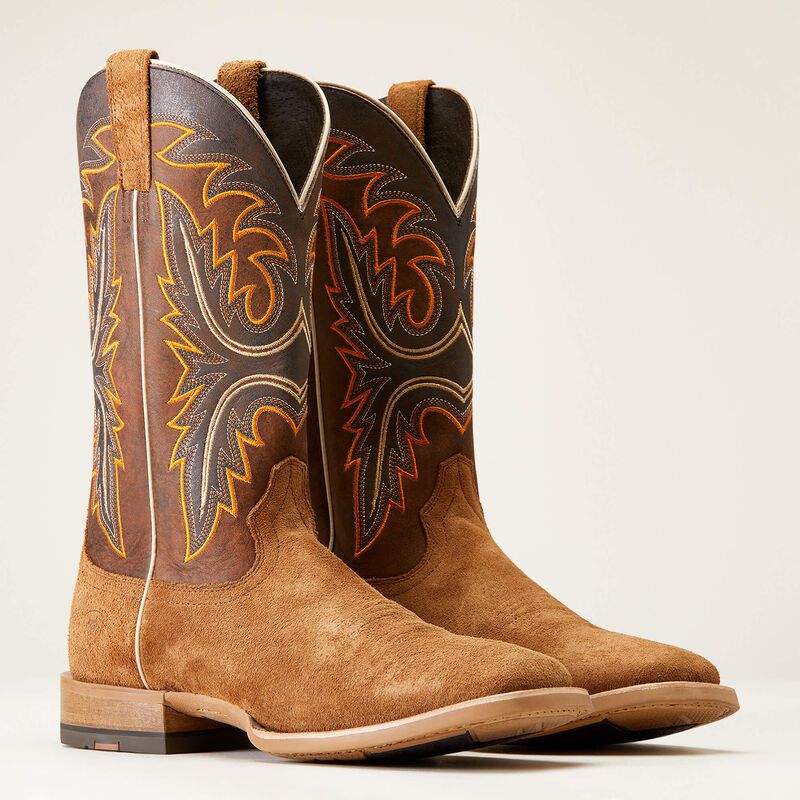10046853 ARIAT BRUSHRIDER WESTERN-SUNTAN BROWN BOOTS