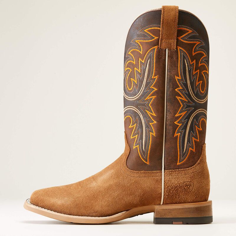 10046853 ARIAT BRUSHRIDER WESTERN-SUNTAN BROWN BOOTS
