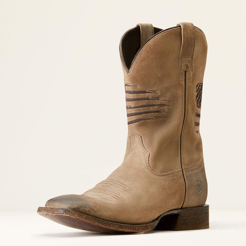 10046863 ARIAT CIRCUIT PATRIOT WESTER-BURNED GREY BOOTS