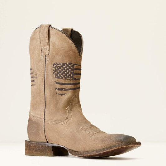 10046863 ARIAT CIRCUIT PATRIOT WESTER-BURNED GREY BOOTS
