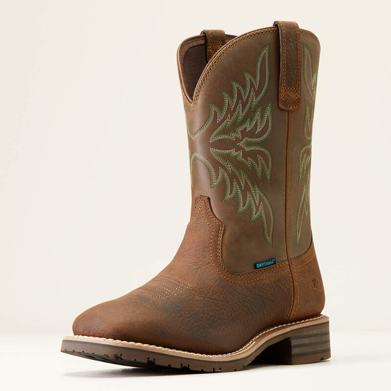 10046933 ARIAT HYBRID RANCHER COWBOY-ACORN BROWN BOOTS