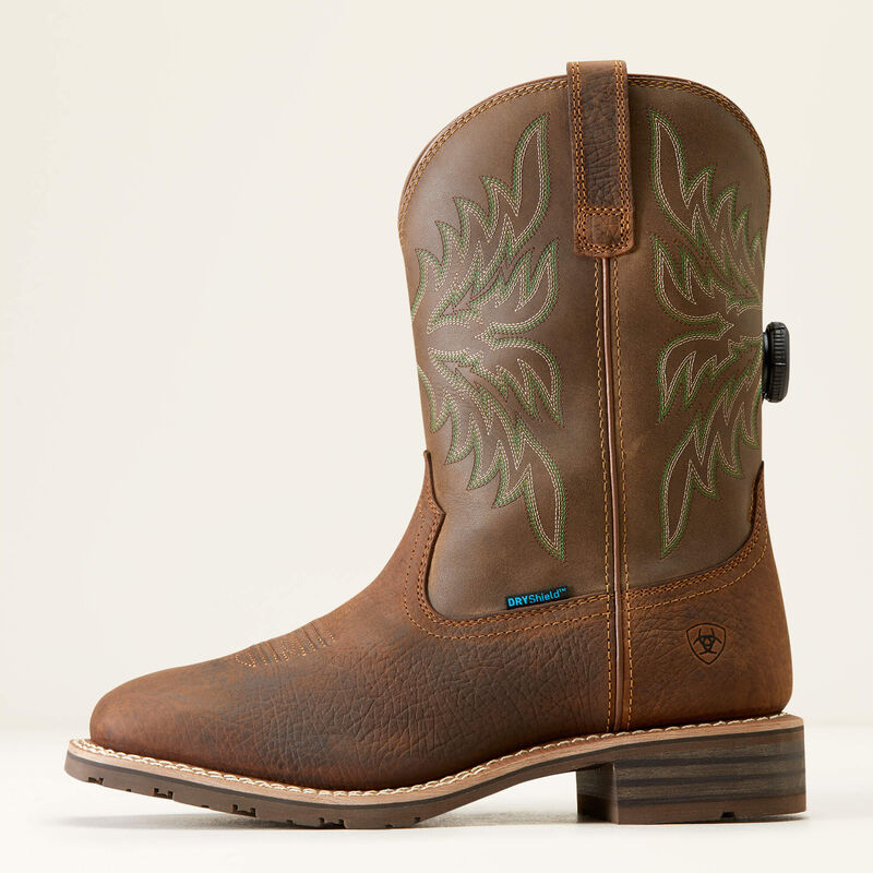10046933 ARIAT HYBRID RANCHER COWBOY-ACORN BROWN BOOTS