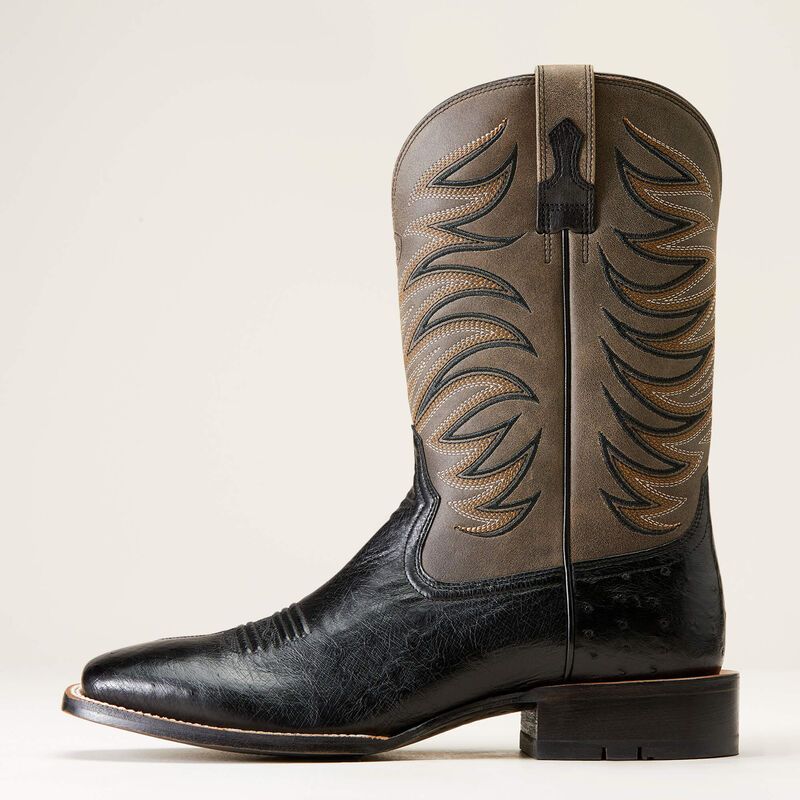 10046953 ARIAT BADLANDS COWBOY BOOT-JET BLACK BOOTS