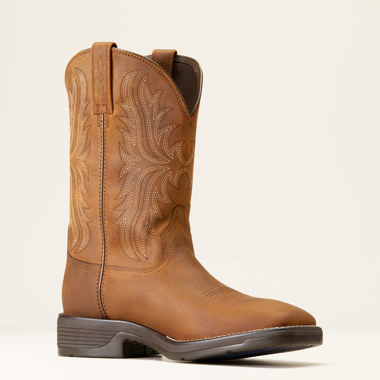 10046982 ARIAT RIDGEBACK WESTERN BOOT-OILY TAN