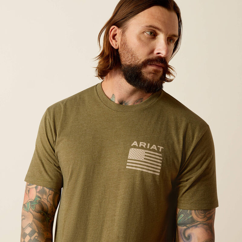 10054176 MNS FREEDOM SS TSHIRT-MILITARY