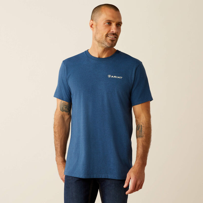 10054773 ARIAT LINE FRAME HEX T-SHIRT
