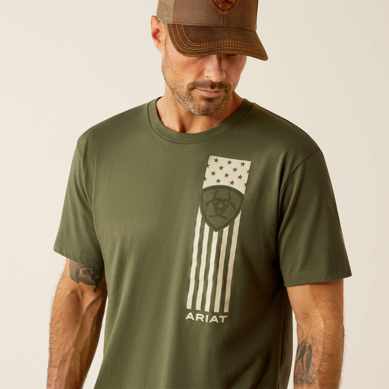 10054833 ARIAT PATRIOT STRIPE T-SHIRT