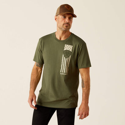 10054833 ARIAT PATRIOT STRIPE T-SHIRT