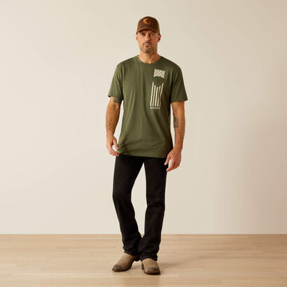 10054833 ARIAT PATRIOT STRIPE T-SHIRT