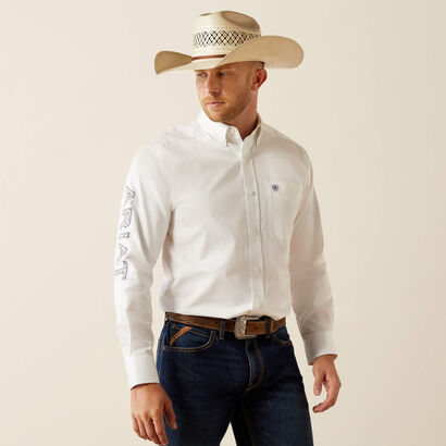 10055286 TEAM LOGO TWILL CLASSIC FIT SHIRT