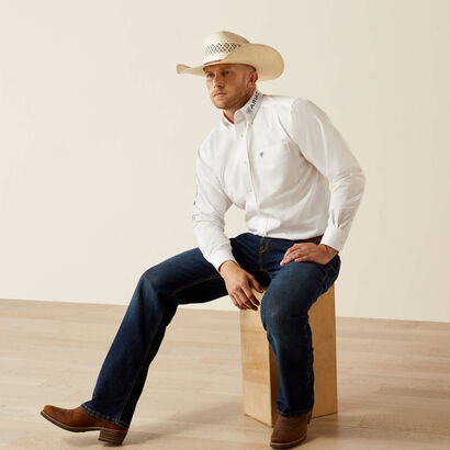 10055286 TEAM LOGO TWILL CLASSIC FIT SHIRT