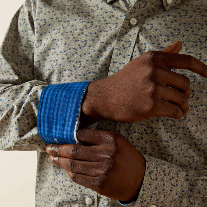 10062233 WRINKLE FREE CADE FITTED SHIRT