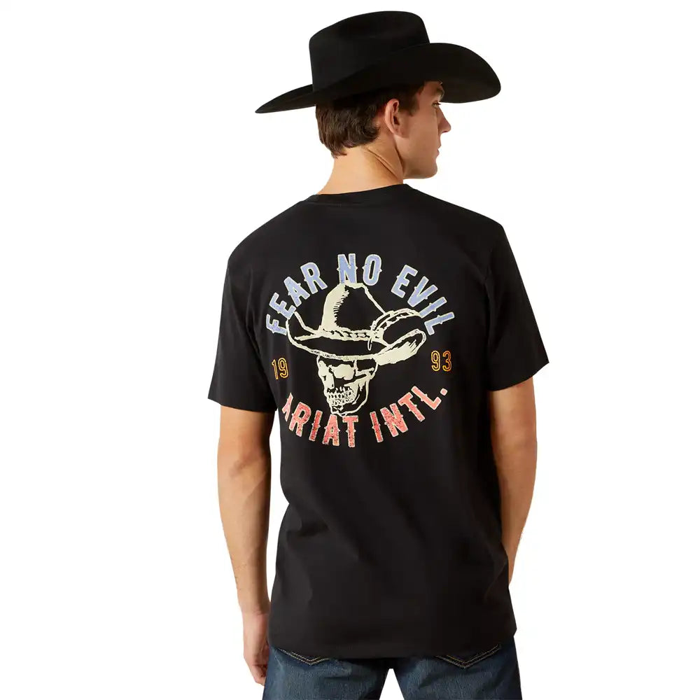 10062423 MNS Ariat Stitched Skull T-Shirt