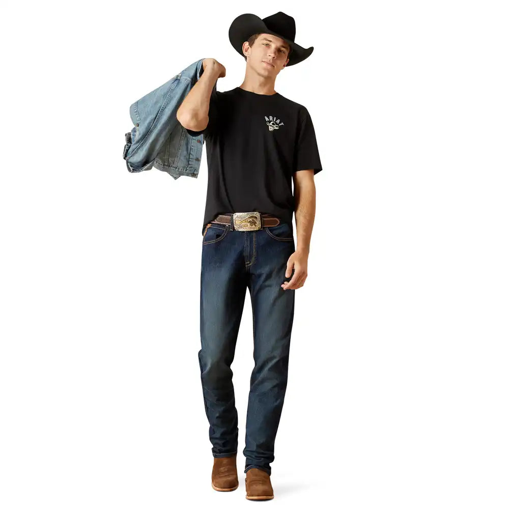 10062423 MNS Ariat Stitched Skull T-Shirt