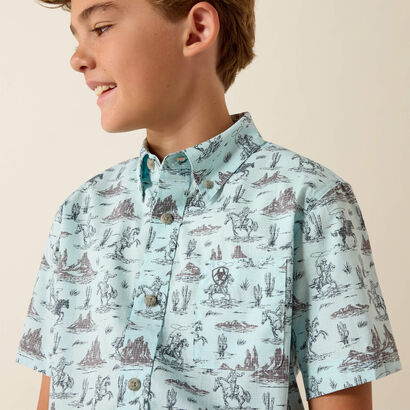 10071677 ARIAT PRATT SHIRT BOYS