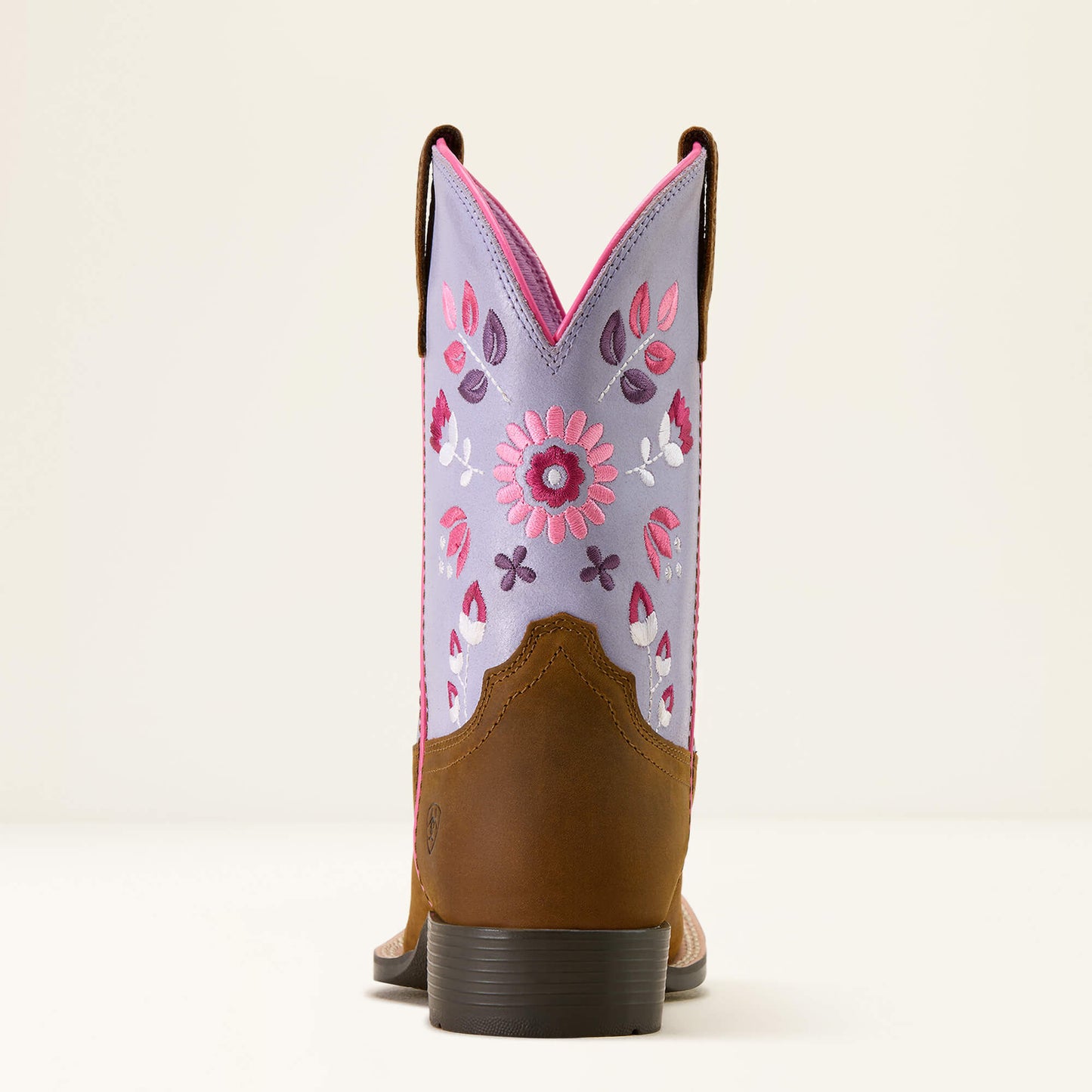 10074202 YOUTH WILD BLOOM WIDE SQUARE TOE WESTERN BOOTS