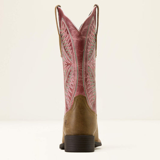 10074331 ROUND UP RUIDOSO WIDE SQUARE TOE WESTERN BOOTS