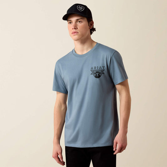 10080601 ARIAT ROPE AND RIDE SHORT SLEEVE TSHIRT