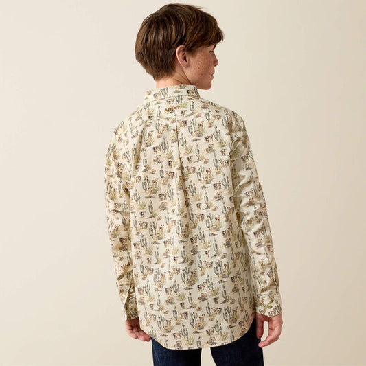 10080718 ARIAT KIDS LUTHOR LONG SLEEVE SHIRT