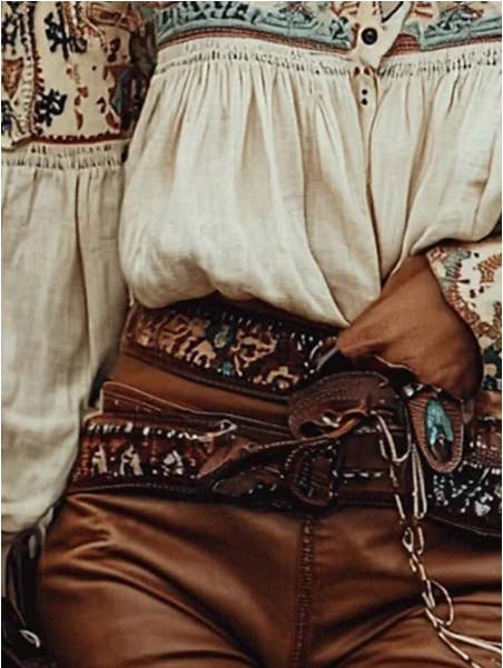Vintage Western-Style Women's Cowboy Shirt
