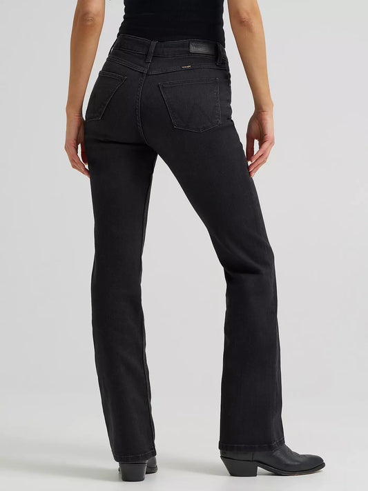 112324252 WOMEN'S WRANGLER HIGH RISE BOLD BOOT JEAN BLACK