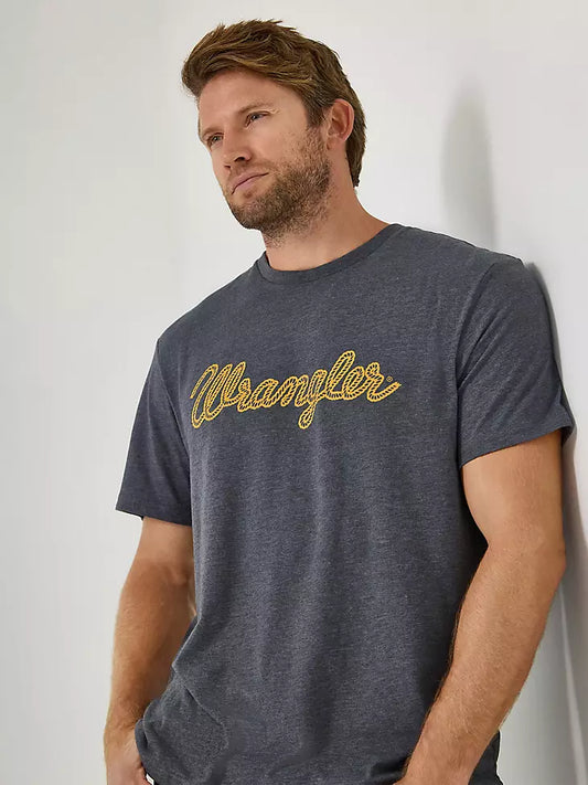 112344109 MEN'S WRANGLER ROPE LOGO T-SHIRT