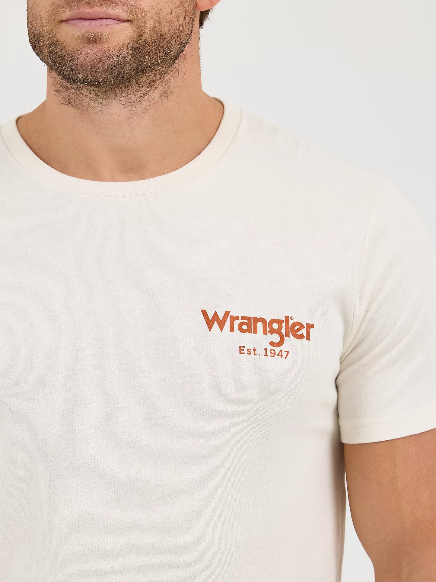 112361844 Men's Wrangler Bucking Cowboy Back Graphic T-Shirt