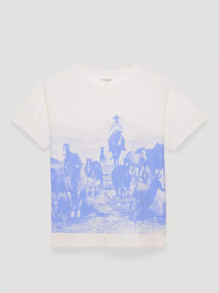 112372994 WOMEN'S HORSE ROUND UP OVERSIZED TEE