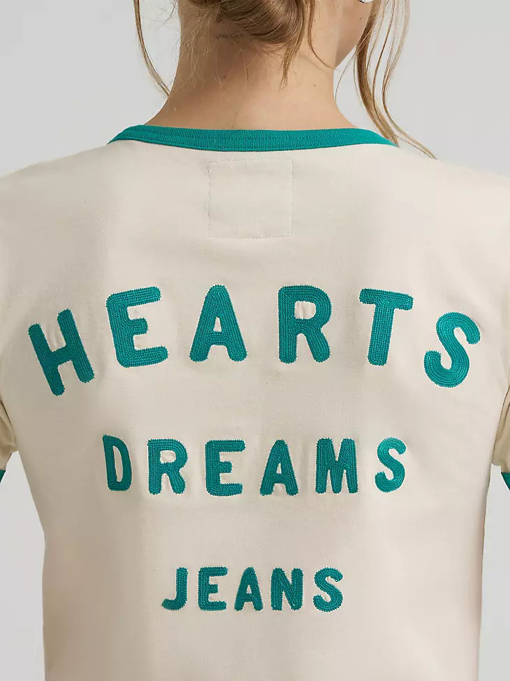 112375630 LAINEY WILSON X WRANGLER HEARTS DREAMS RINGER TEE