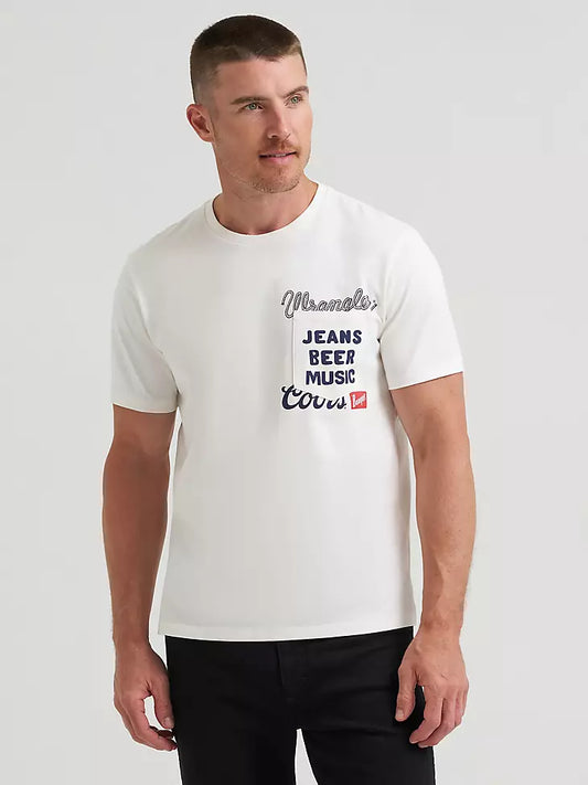 112383045 WRANGLER X COORS POCKET T-SHIRT