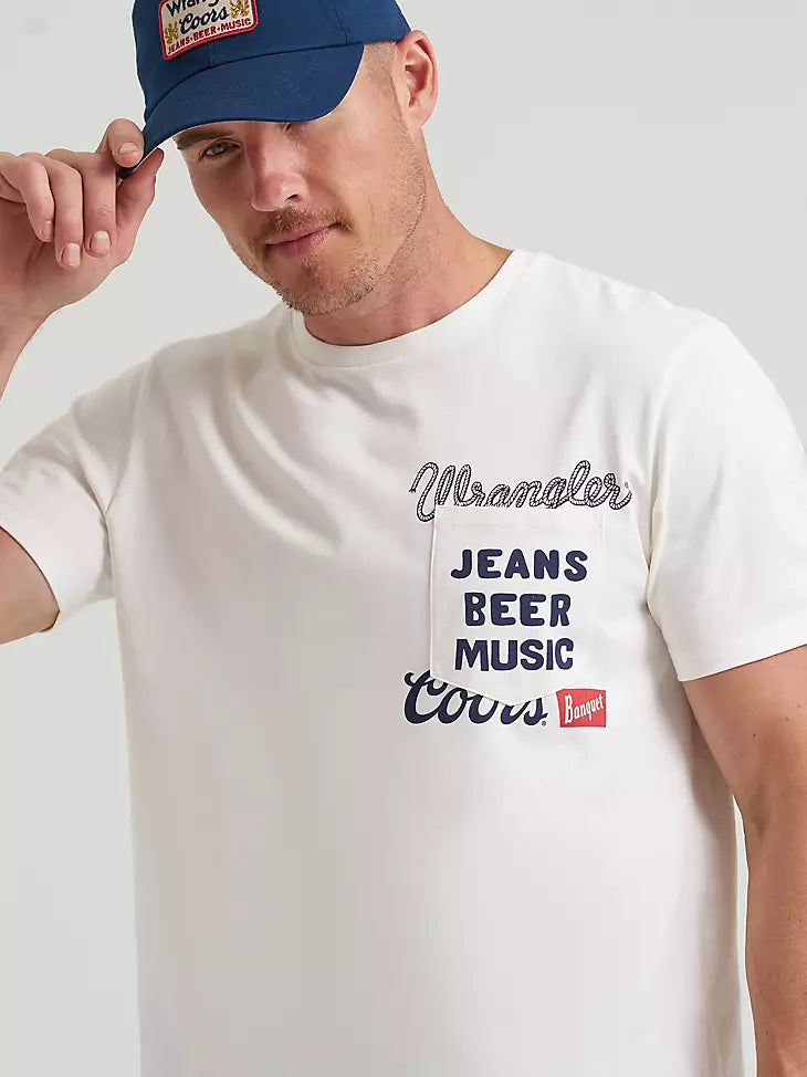 112383045 WRANGLER X COORS POCKET T-SHIRT