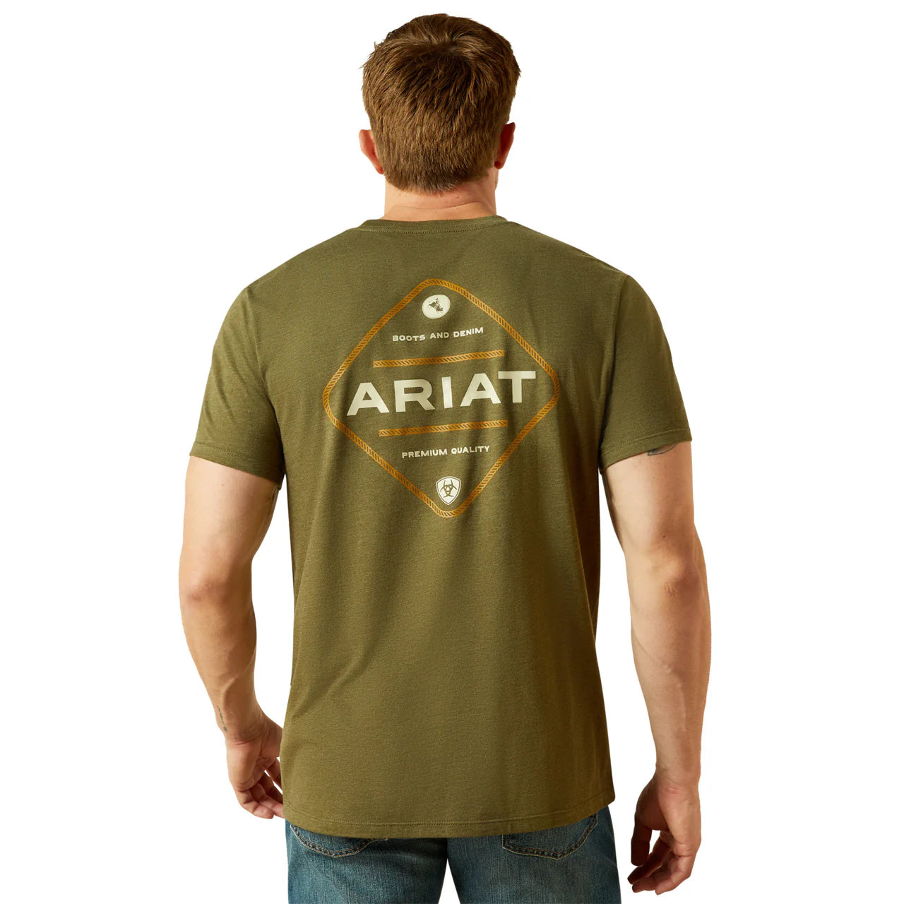 10062414 MNS Ariat Roped Diamond T-Shirt