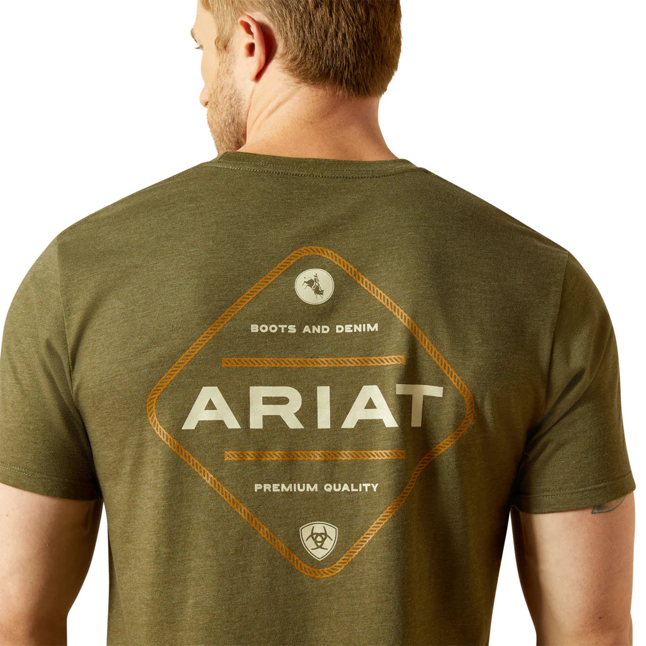 10062414 MNS Ariat Roped Diamond T-Shirt