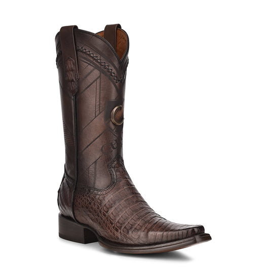 CU551 CUADRA HANDCRAFTED DARK BROWN CAYMAN WESTERN BOOTS