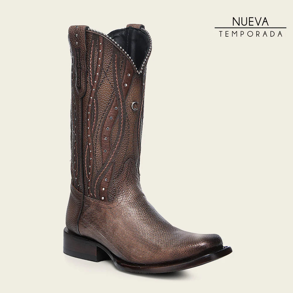 CU992 CUADRA KARUNG LASER EMBROIDERY AND STUDS BOOTS