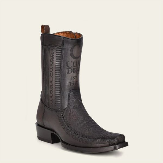 CU722 CUADRA ELEPHANT LEATHER BOOTS BLACK