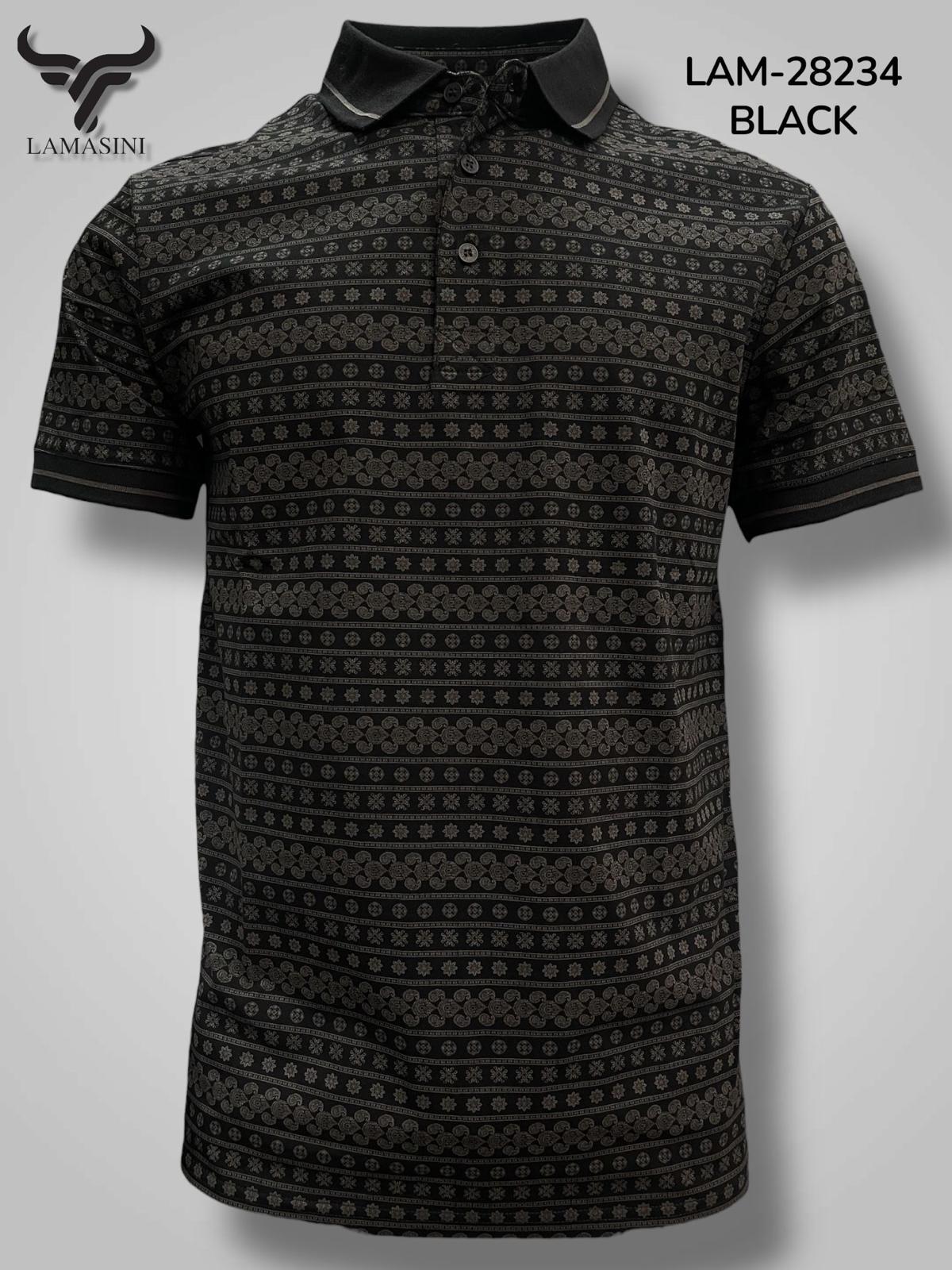 LAM28234 BLACK SHORT SLEEVE SHIRT