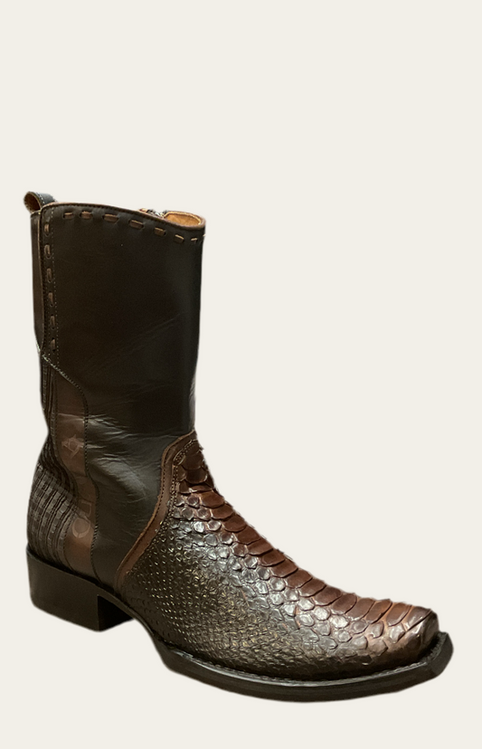 CU557 BOTA DE PITON CUADRA-NEGRO