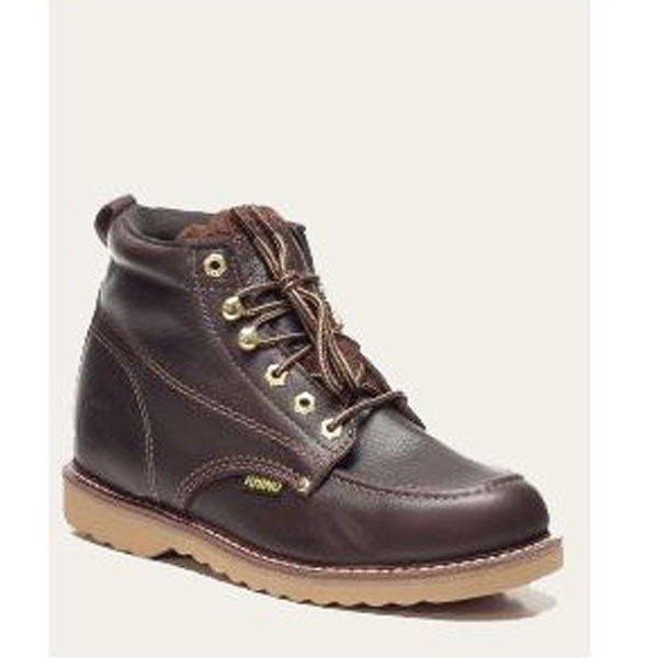 62M28 6" MOC TOE LEATHER WORK-BROWN